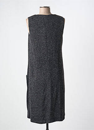 Robe mi-longue sans manche sans manche gris DRESS ADDICT femme