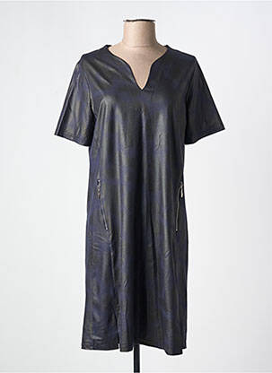 Robe courte manches courtes manches courtes bleu ROMEO POUR JULIETTE femme