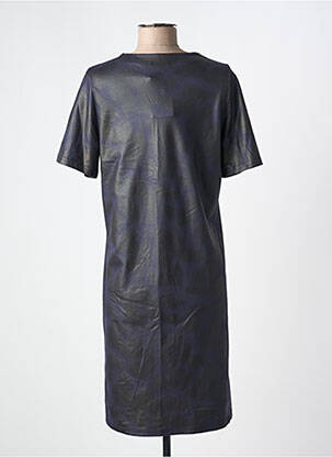 Robe courte manches courtes manches courtes bleu ROMEO POUR JULIETTE femme