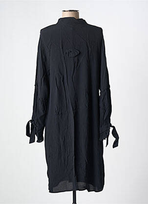 Robe mi-longue coupe fluide manches longues noir ALAIN MURATI femme