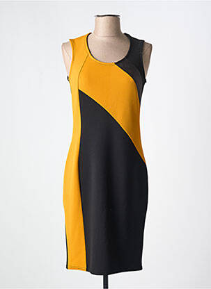 Robe mi-longue sans manche sans manche noir ROMEO POUR JULIETTE femme