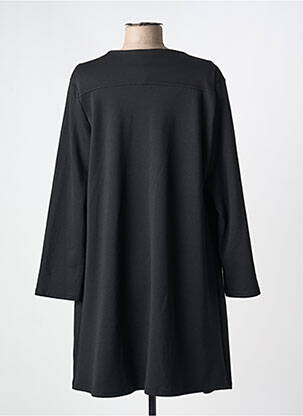 Manteau long coupe cintrée sans capuche noir ROMEO POUR JULIETTE femme
