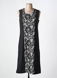 Robe mi-longue sans manche sans manche noir ROMEO POUR JULIETTE femme