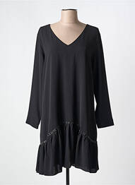 Robe courte manches longues manches longues noir MARK'S THER femme