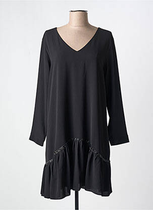 Robe courte manches longues manches longues noir MARK'S THER femme