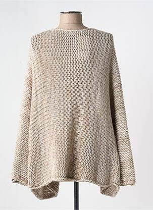 Gilet manches longues stretch beige JOOWELL femme