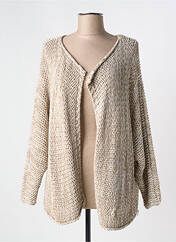 Gilet manches longues beige JOOWELL pour femme seconde vue