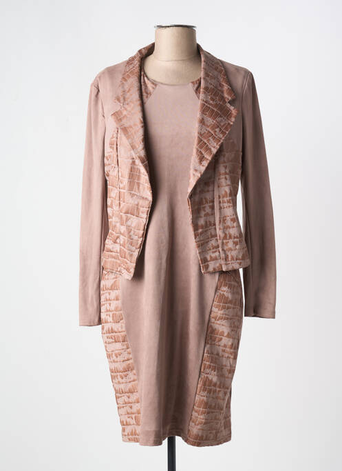 Ensemble robe type de veste chic rose ROMEO POUR JULIETTE femme