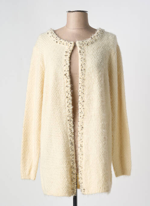 Gilet manches longues stretch beige CHERRY COUTURE femme