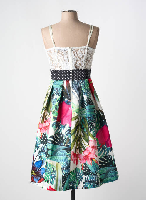 Robe mi-longue blanc RINASCIMENTO pour femme