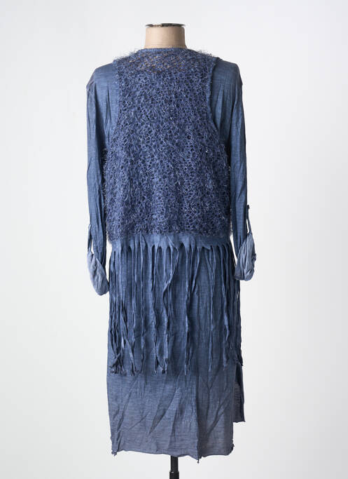 Robe mi-longue bleu COCOO MIN pour femme