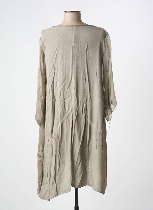 Robe mi-longue gris COCOO MIN pour femme