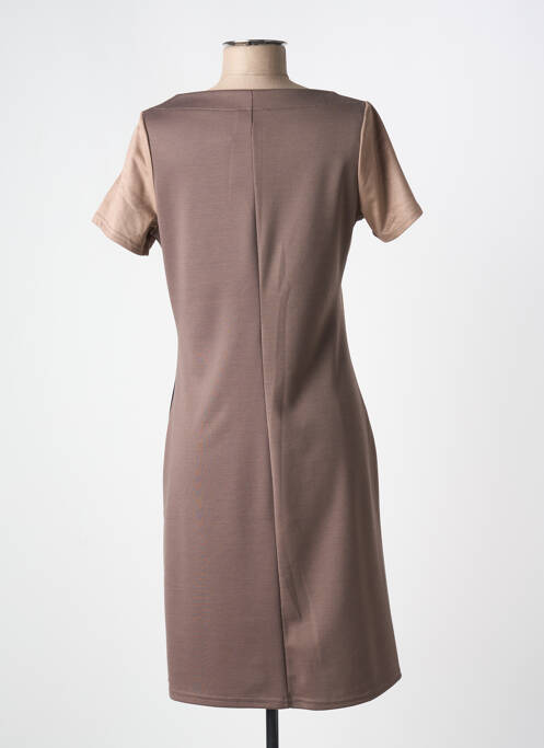 Robe mi-longue marron ROMEO POUR JULIETTE pour femme
