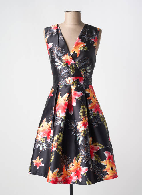 Robe mi-longue noir F & P pour femme