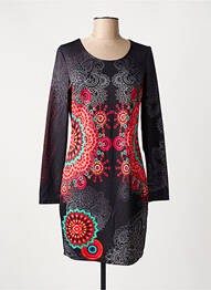 Robe courte manches longues manches longues noir 101 IDEES femme