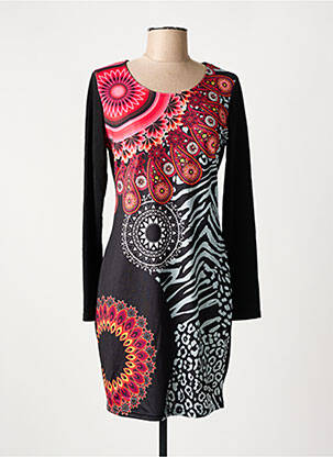 Robe courte manches longues manches longues noir 101 IDEES femme