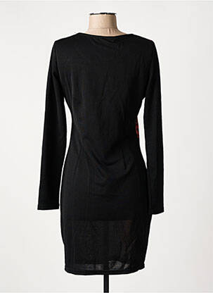 Robe courte manches longues manches longues noir 101 IDEES femme