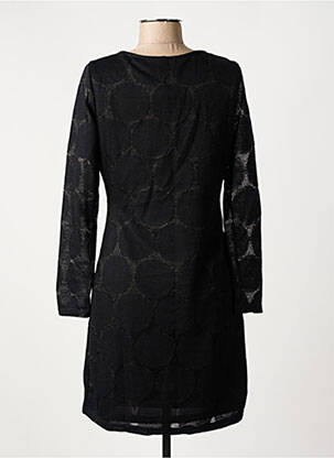 Robe mi-longue manches longues manches longues noir 101 IDEES femme