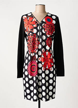Robe courte manches longues manches longues noir 101 IDEES femme