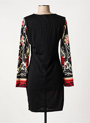 Robe courte manches longues manches longues noir 101 IDEES femme