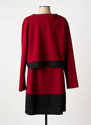 Ensemble robe coupe cintrée rouge LADY BELLE femme