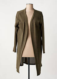 Gilet manches longues stretch vert ELL'A femme