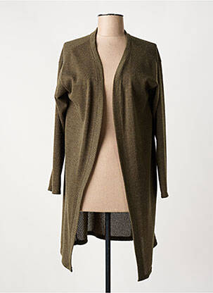 Gilet manches longues vert ELL'A pour femme