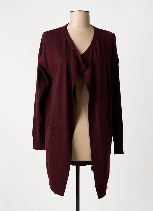 Gilet manches longues violet CHERRY COUTURE pour femme