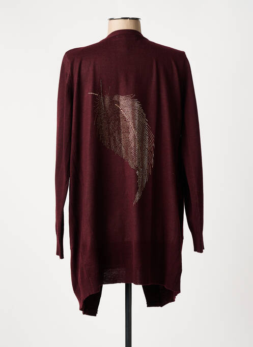 Gilet manches longues violet CHERRY COUTURE pour femme