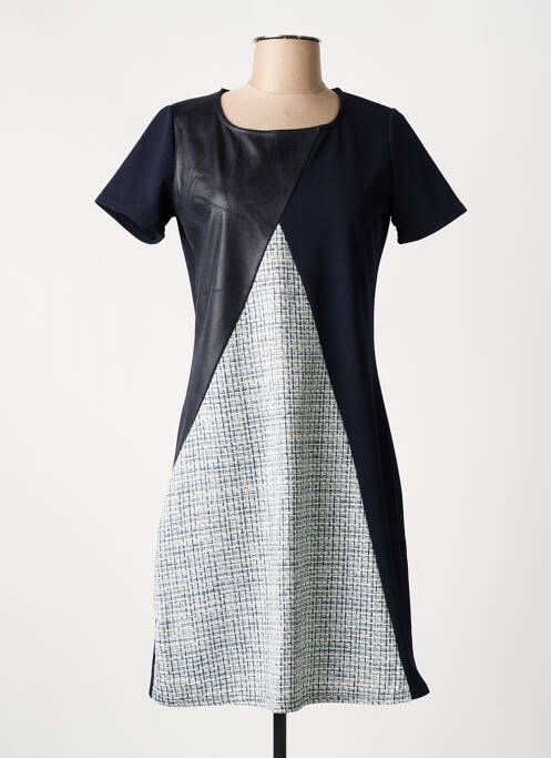 Robe mi-longue bleu ROMEO POUR JULIETTE pour femme