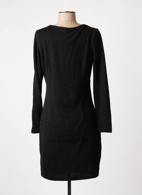 Robe mi-longue noir 101 IDEES pour femme