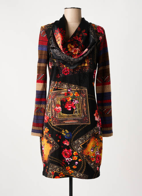 Robe mi-longue noir 101 IDEES pour femme