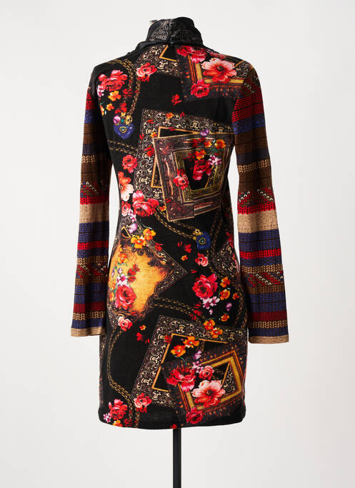 Robe mi-longue noir 101 IDEES pour femme