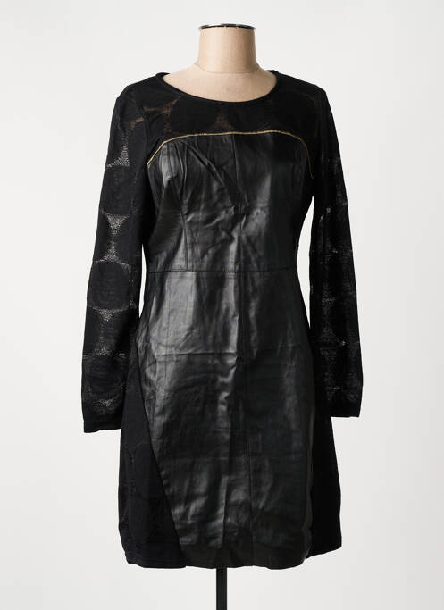 Robe mi-longue noir 101 IDEES pour femme
