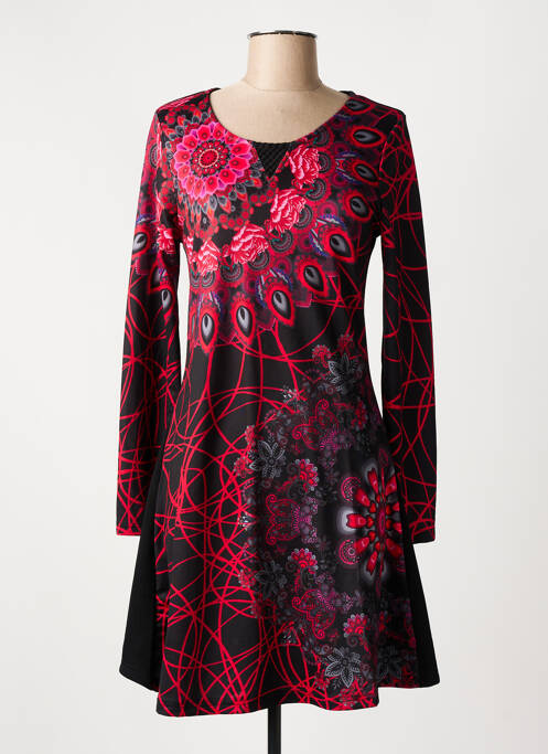 Robe mi-longue noir 101 IDEES pour femme