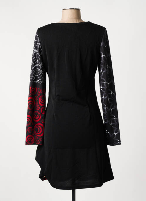 Robe mi-longue noir 101 IDEES pour femme