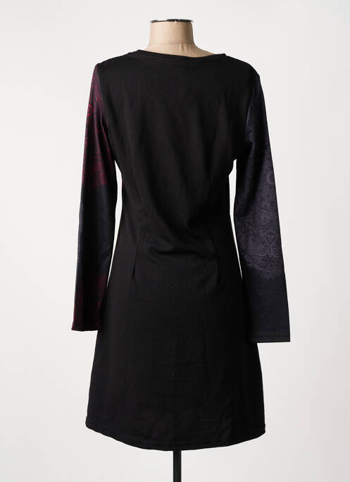 Robe mi-longue noir 101 IDEES pour femme