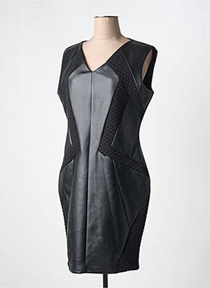 Robe mi-longue sans manche sans manche noir JUS D'ORANGE femme