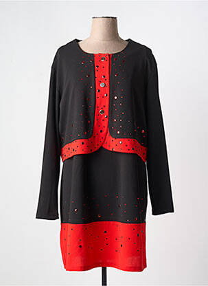 Ensemble robe coupe cintrée noir LADY BELLE femme