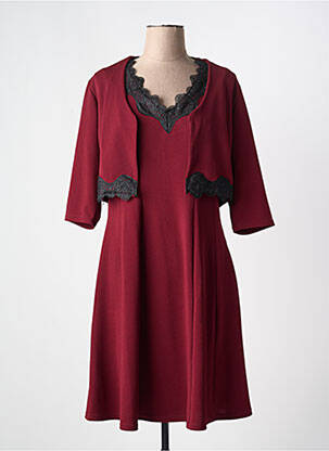 Ensemble robe tissage crêpe rouge ROMEO POUR JULIETTE femme