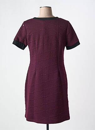 Robe courte manches courtes manches courtes violet NANA BELLE femme