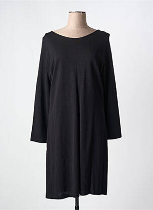 Robe mi-longue manches longues manches longues noir ALAIN MURATI femme