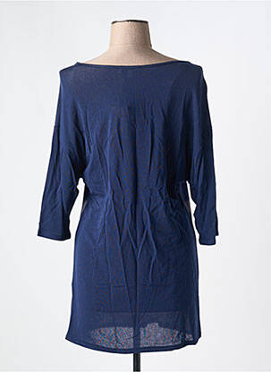 Tunique manches longues col rond bleu ALAIN MURATI femme