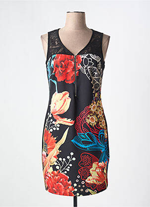 Robe courte sans manche sans manche noir 101 IDEES femme