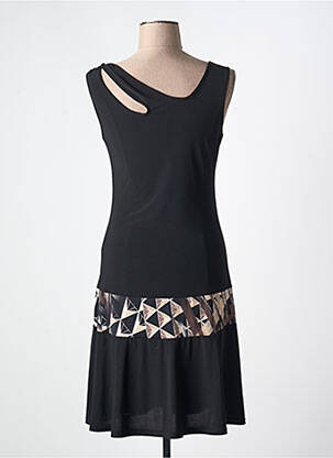 Robe mi-longue sans manche sans manche noir MARY COOL femme