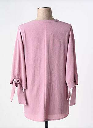Tunique manches longues tissage crêpe rose JUS D'ORANGE femme