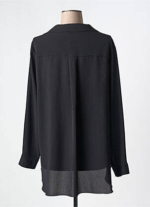 Blouse poignets boutonnés avec fente manches longues noir MARK'S THER femme