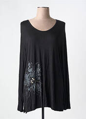 Tunique manches longues noir LADY BELLE pour femme seconde vue