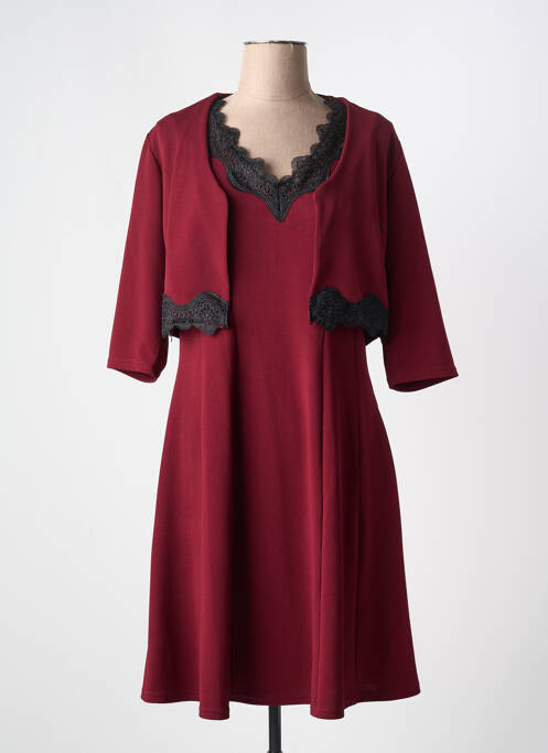 Ensemble robe tissage crêpe rouge ROMEO POUR JULIETTE femme