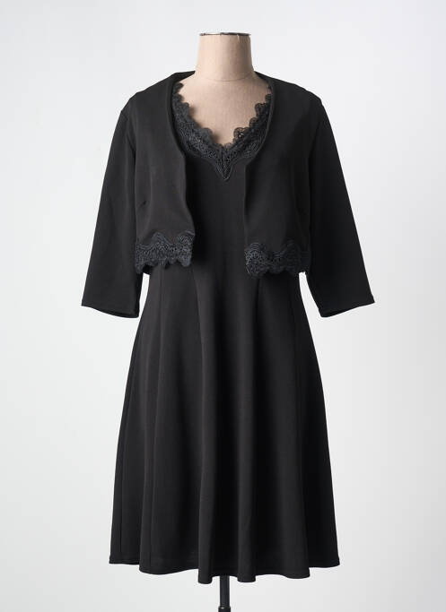 Ensemble robe tissage crêpe noir ROMEO POUR JULIETTE femme